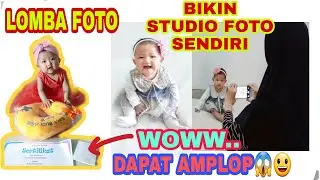 IDE FOTO BAYI DI RUMAH | CARA MEMBUAT STUDIO FOTO SENDIRI || LOMBA FOTO BAYI