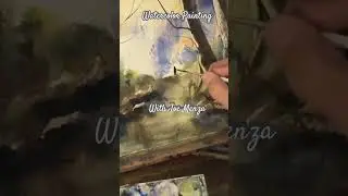 Watercolor painting adding a figure #painting #artist