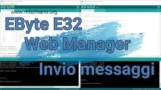 LoRa EByte E32 Web Manager (configuration and test) Web Interface demo in italian