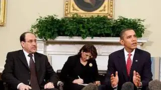 President Obama and Iraqi PM Nuri al-Maliki Address the Press