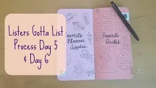 Listers Gotta List Process Day 5 + Day 6 | 