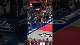 Caitlin Clark hits her first three