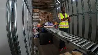 Werner Family Dollar Account truck driver unload pet foods #werner #youtube  #truckinglife