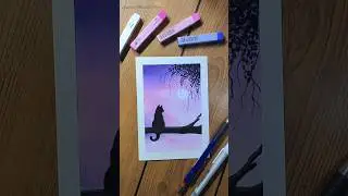 Soft pastel Drawing : tutorial ✨ #shorts