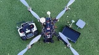Квадрокоптер рама S500 первый полёт/Quadcopter S500 Frame First Flight