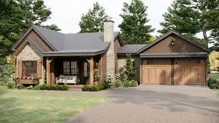 Can't Help But Love This Cozy Rustic Cottage: Small Home Design & Floor Plan Ideas