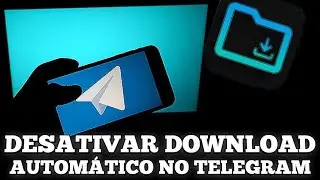 Como desativar o download automático de arquivos do telegram para galeria do seu celular.