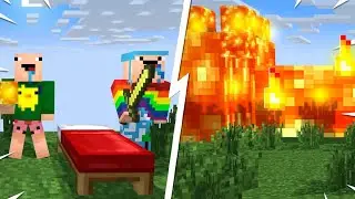 НУБЫ ПОЛУЧИЛИ БЛОКИ ЛАВЫ И ПОСТРОИЛИ ЛАВОВЫЙ ЗАМОК МАЙНКРАФТ!!! 100% ЗАЩИТА ТРОЛЛИНГ ЛОВУШКА