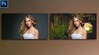 How to use Refine Edge with change background in adobe photoshop 2021