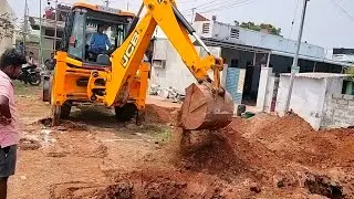 building marking and earth work jcb amazing 😍🤩#constrction #viral #earthwork #building #jcbworking