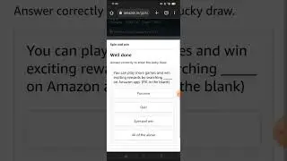You can play more games and win exciting rewards by searching _____ on Amazon app