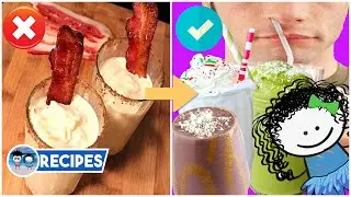 LOW CARB MILKSHAKE: Low-Carb Peppermint and Matcha Green | Cooking with Mrs. Blue