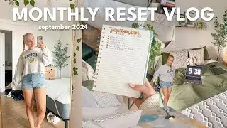 MONTHLY RESET ROUTINE 🍂 prep for september, cleaning, goal setting, august recap | Charlotte Pratt
