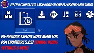 PS-Phwoar Exploit Host Menu For PS4 Firmware 5.05! | FTP, Mod Menus, Linux, Fan Control, Spoofer