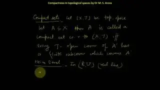 Topology compactness