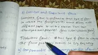 Kinematic of flow and Ideal Flow  Types of Fluid flow