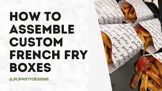 Custom French Fry Boxes  #frenchfries #foodbox #foodpackaging #corporateevents #crafttutorials