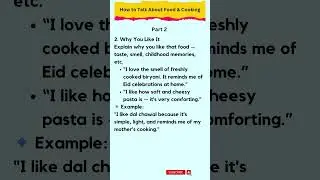 How to Talk About Food & Cooking, Part 2