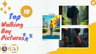 Top 10 Walking Boy Amazing Pictures by Midjourney+Leonardo.AI | part-1