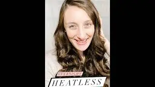 Heatless Overnight Curls Tutorial #shorts