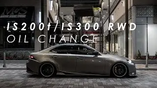 Lexus IS200t Oil Change | 8AR-FTS