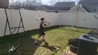 Slow motion lacrosse