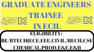 Graduate Engineers Trainee (GET) in ECIL | Jobs in Electronics Corporation of India Limited