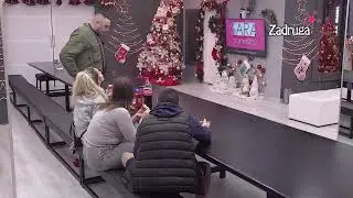 Zadruga 6 - Car i Aleks i Miljana i Bebica užvaju u zajedničkom obroku - 14.12.2022.