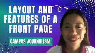 Campus Journalism - Newspaper Layout and Features of a Front Page