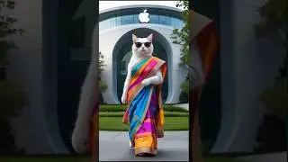 Smart Cat Visit Apple Headquarters 