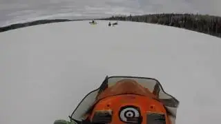 Авария на снегоходе зима 2017