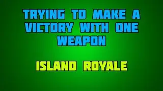 Trying to make a victory with a single weapon in Island Royale