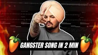 Making A Gangster Song In 2 Min In FL Studio 🔥 Ft. Sidhu Moose Wala :- How To Make Song In FL Studio