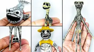 Making Zoonomaly Monsters - Giant Fish, ZooKeeper, Giraffe, Bear, Ostrich Sculptures Timelapse