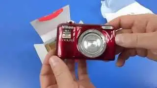 Фотоаппарат Nikon COOLPIX L29 Red | unboxing