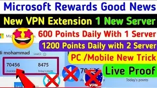 Microsoft Rewards Unlimited Points😍Best vpn for microsoft Rewards | microsoft Rewards pc extension