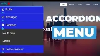 Awesome MENU accordéon || Html & Css