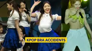 KPOP Embarrassing Outfits Accidents (bra accidents)