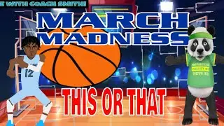 March Madness THIS OR THAT Fitness Tabata PE Warm Up - NO BALL NEEDED