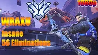 Hanzo GamePlay #6 - WRAXU Best Hanzo  Road TO Top 1| Top 500 OverWatch
