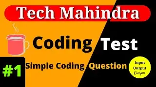 ✔Tech Mahindra Latest Coding Question | 