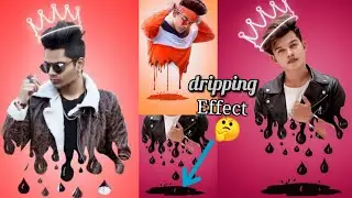 3D dripping photo editing | PicsArt photo editing Tutorial step by step in hindi | dripping Effect 🤫