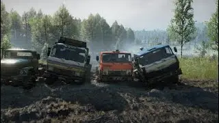 SnowRunner Mods ,Zil 131,Mustang,Tatar,MLYNOK, teste na lama