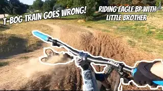 Riding Eagle Bike Park With My Little Brother! | T-BOG TRAIN GOES WRONG!