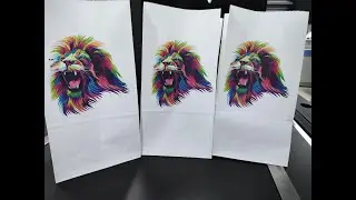 Food paper bag printing machine