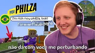 PHILZA Não Consegue Tankar o FOREVER na Live do QSMP KKKKK