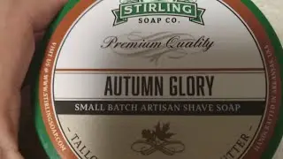 Autumn glory shave soap by Stirling Soap co.
