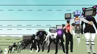 NEW TV WOOMAN VS CAMERAMAN SIZE COMPARISON VS BOOMBOX MAN VS SIREN MAN IN GARRY'S MOD