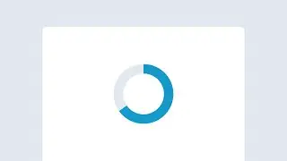 HTML CSS Circular Hollow Out Progress Bar