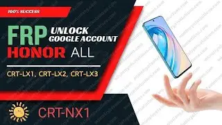 Honor 90 Lite (CRT-NX1) FRP Unlock Done By Frp key.  Honor Huawei All model Frp Remove Fastboot Mode
